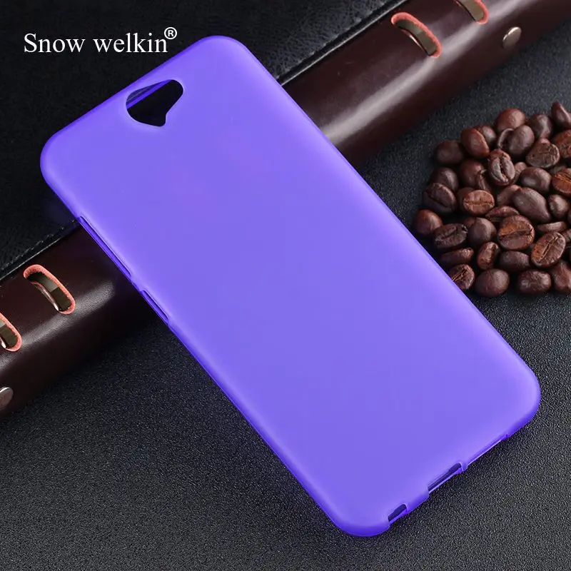 Purple Snow Welkin гелевый ТПУ тонкий мягкий Противоскользящий силиконовый чехол-накладка для htc One A9 5,0 дюймов резиновая сумка Coque Fundas - Цвет: Purple
