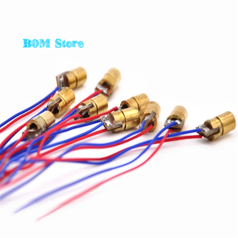 C0024 Free shipping 2016 NEW 10Pcs 5V 650nm 5mW Laser Red Dot Module red laser sight red laser diode laser pointer Hot sale (3)