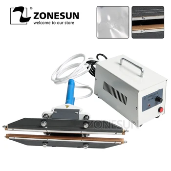 

ZONESUN 300mm Instant Hot Plier Portable Impulse Sealer Sealing Machine For Aluminum Vacuum Composite Film Mask Snack Packaging