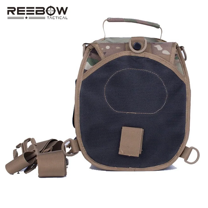 Reebow Тактический Для мужчин открытый sling bag Молл груди пакет для Охота Бег Airsoft спортивный Пейнтбол 1000D Cordura камуфляж мешок