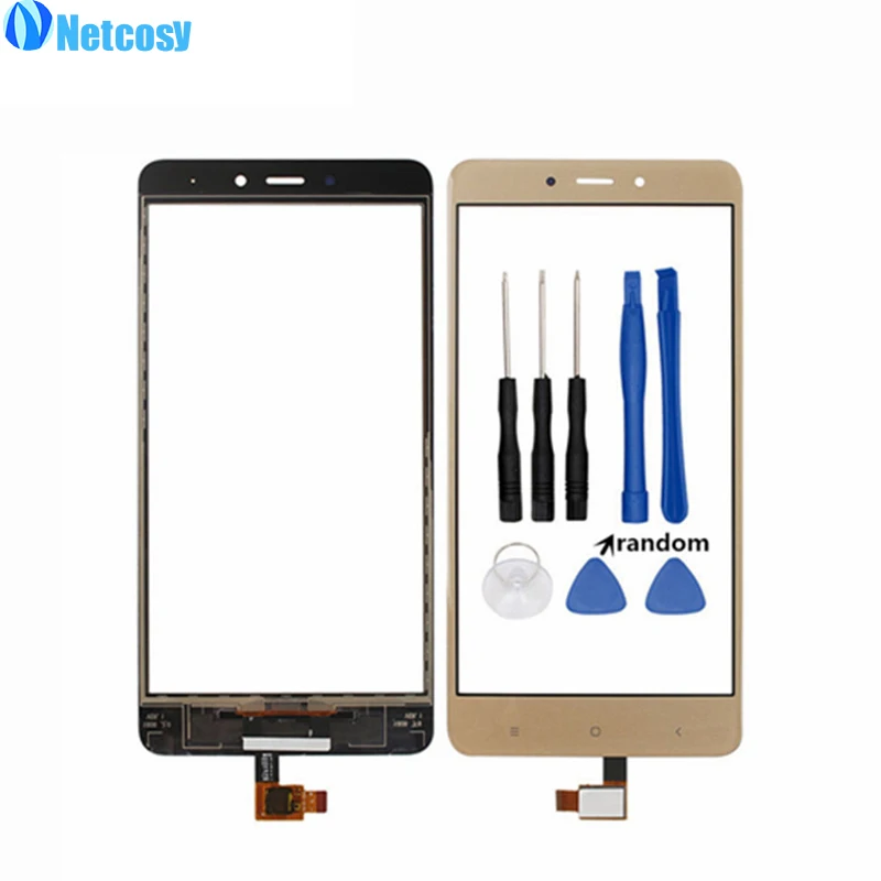

Netcosy For Hongmi Note Note2 Note3 Touch Screen Digitizer glass lens sensor Replacement parts For Redmi Note4 phone touch panel