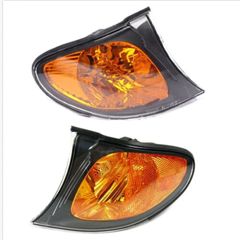 

pair Left/Right Amber Parking Corner Signal Light Corner Lights Side Turn Signals Lamps Sidelights For BMW 3 Series E46 02-05