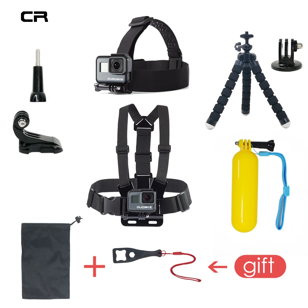 Комплект аксессуаров для Gopro Hero 6 5 комплект крепления на груди плавающая сетка