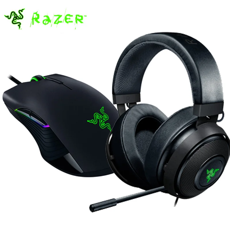 Razer lancehead турнир игровой Мышь + razer Кракен 7 1 Chroma V2 игровая гарнитура с выдвижной