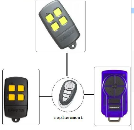 

Hot selling dominator remote opener radio control, replace dominator 433.92mHZ remote, factory supply directly with cheap price