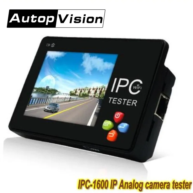 IPC1600 плюс 3,5 дюймов сенсорный экран портативный IP тестер аналоговых камер H.265 4K CCTV тестер монитор с wifi ONVIF PTZ контроль