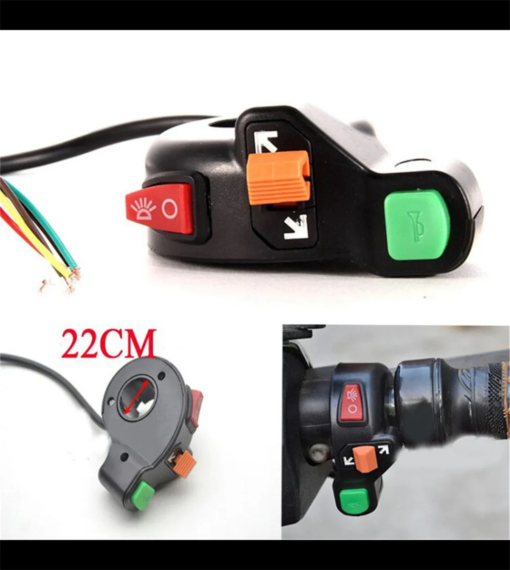 

Universal Motorcycle Scooter Headlights Turn Signal Light ON-OFF Switch for SUZUKI DL650 V-STROM DR 650 S SE SV650 S GSXR1000