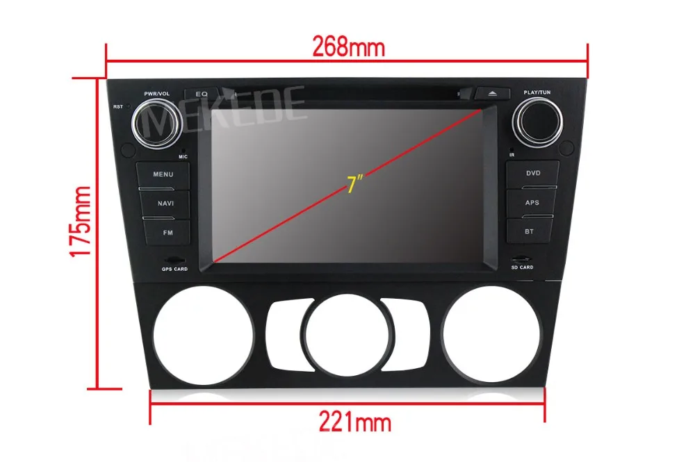 Excellent MEKEDE The latest software Android8.1 car multimedia player for BMW E90 E91 E92 E93 318 320 325 with gps navigator dvd player 7