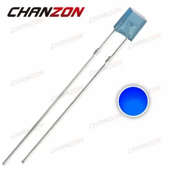 100pcs 2X3X4mm Blue DIP Diffused 20mA DC 3V Square 234 Rectangle LED 450-455nm Light-Emitting Diode Bulb Through Hole Light