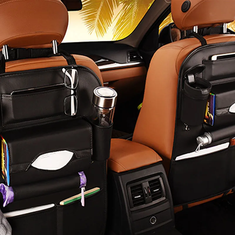 JX-LCLYL Car Seat Back Storage Bag Tidy Organiser Pocket Pouch Phone iPad Holder