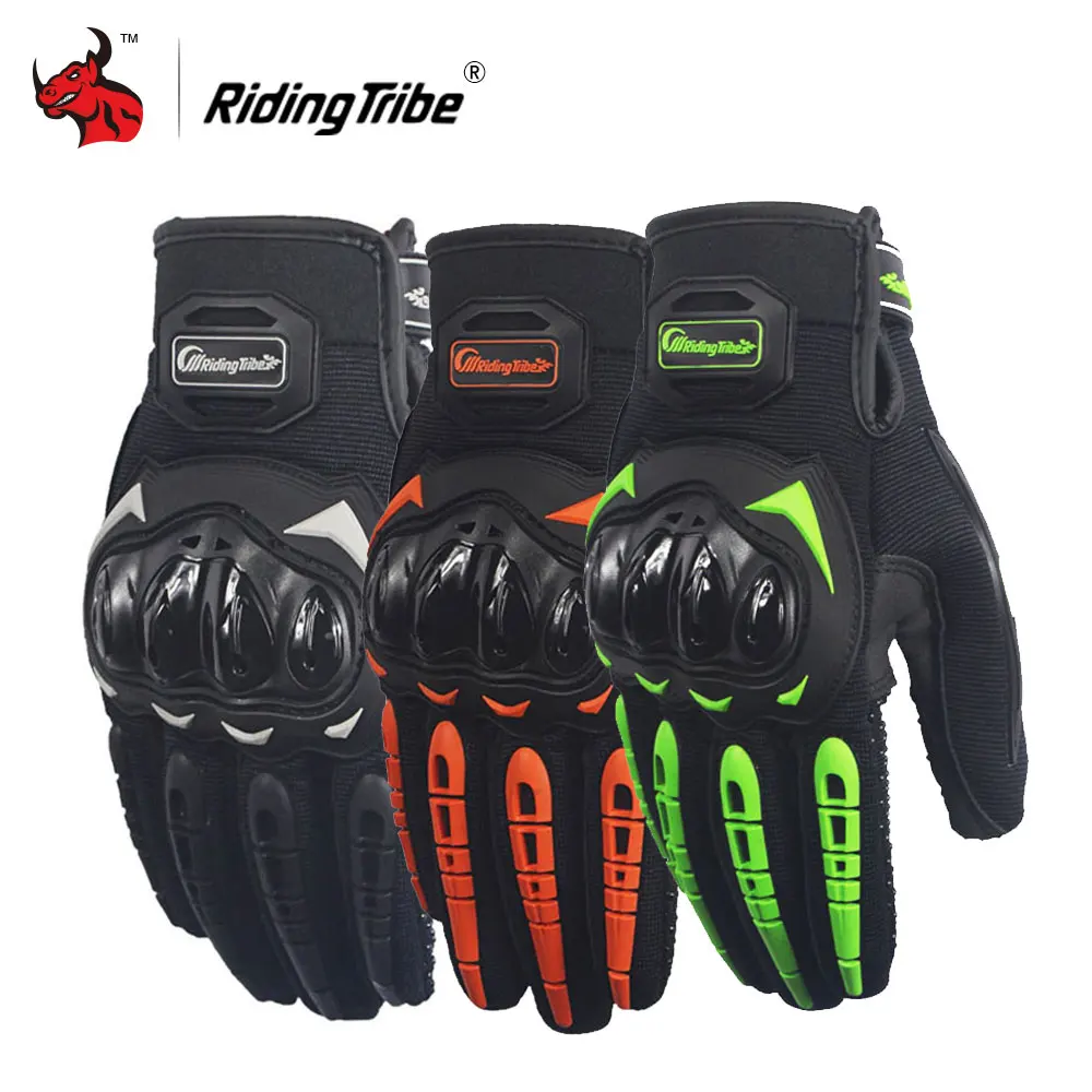 Riding Tribe moto rcycle перчатки moto racing перчатки Guantes moto Gants Luvas сенсорный экран moto cross перчатки черный оранжевый зеленый