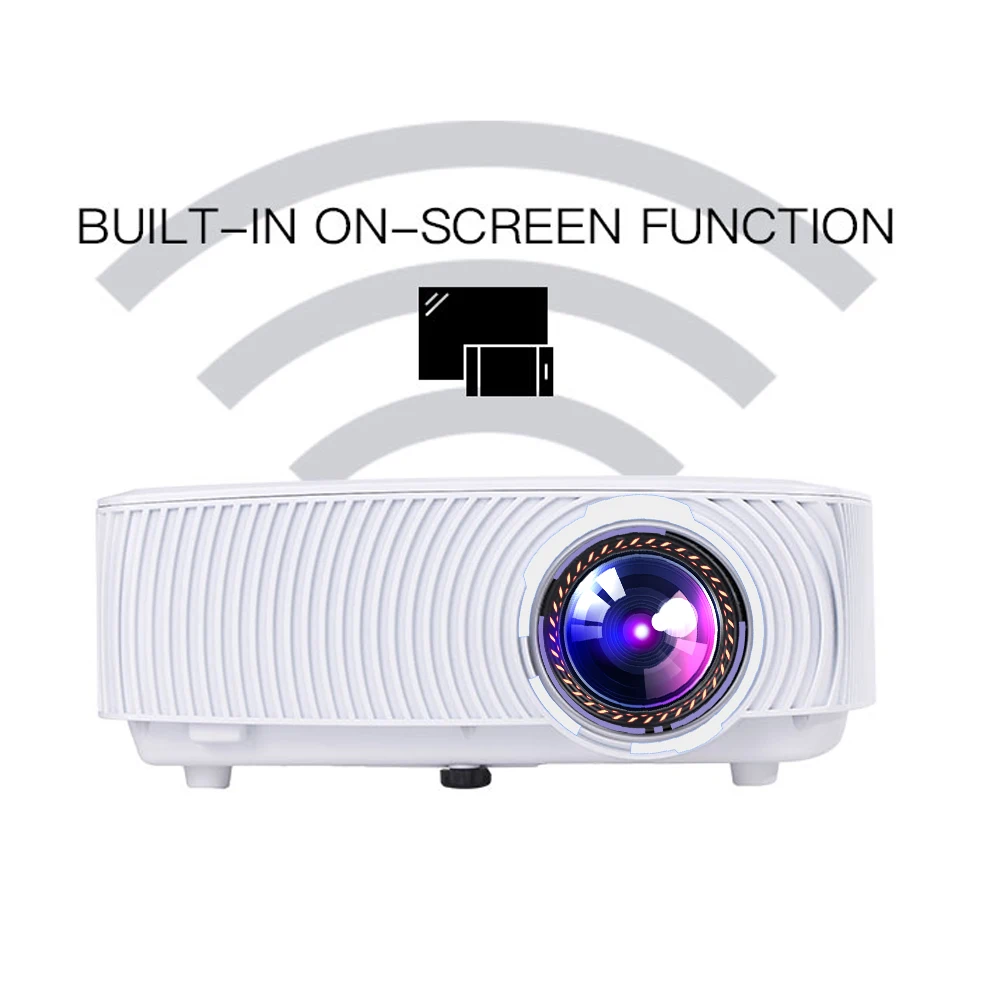 CRENOVA светодиодный проектор для Full HD 1080P с Wi-Fi, беспроводной проводной синхронизатор, дисплей для домашнего кинотеатра, видеопроектор, проектор
