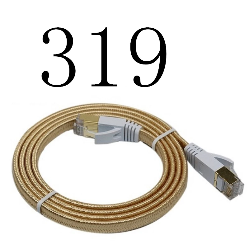 

319# MEIBAI 2018 CAT6A Flat Ethernet Cable Networking Ethernet Patch Cord LAN Cable CAT6A
