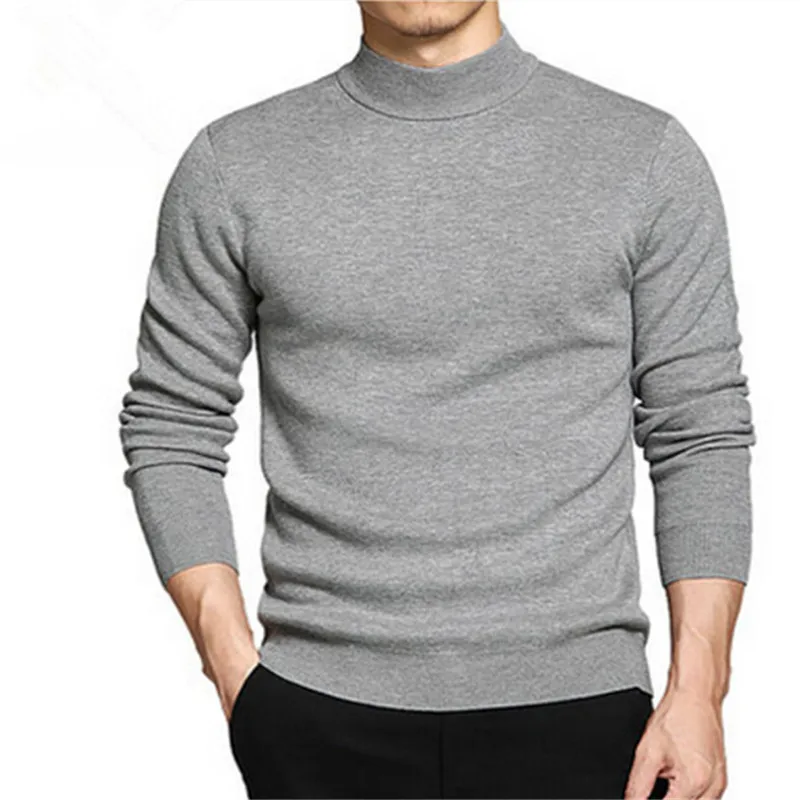 2017 high quality turtleneck sweater men thicken knit men pullover ...