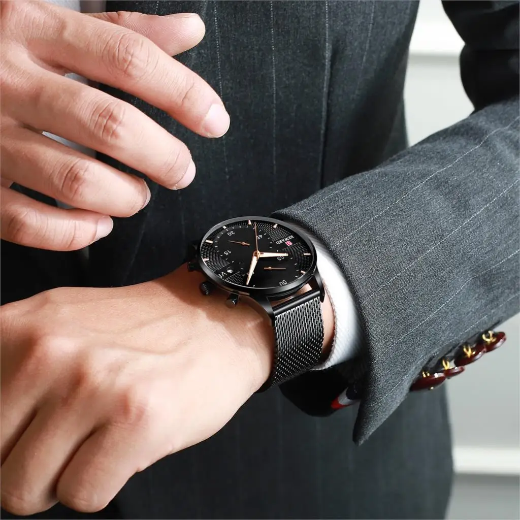 Лучший бренд класса люкс золотые мужские часы спортивные кварцевые часы хронограф для мужчин наручные мужские наручные часы Relogio Masculino