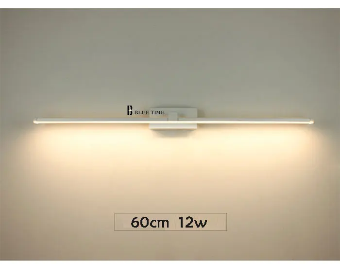 Большой современный светодиодный настенный светильник для ванной комнаты, настенный светильник, светодиодный настенный светильник для барной комнаты, зеркальный передний светильник, белый L120 100 80 60 40 см