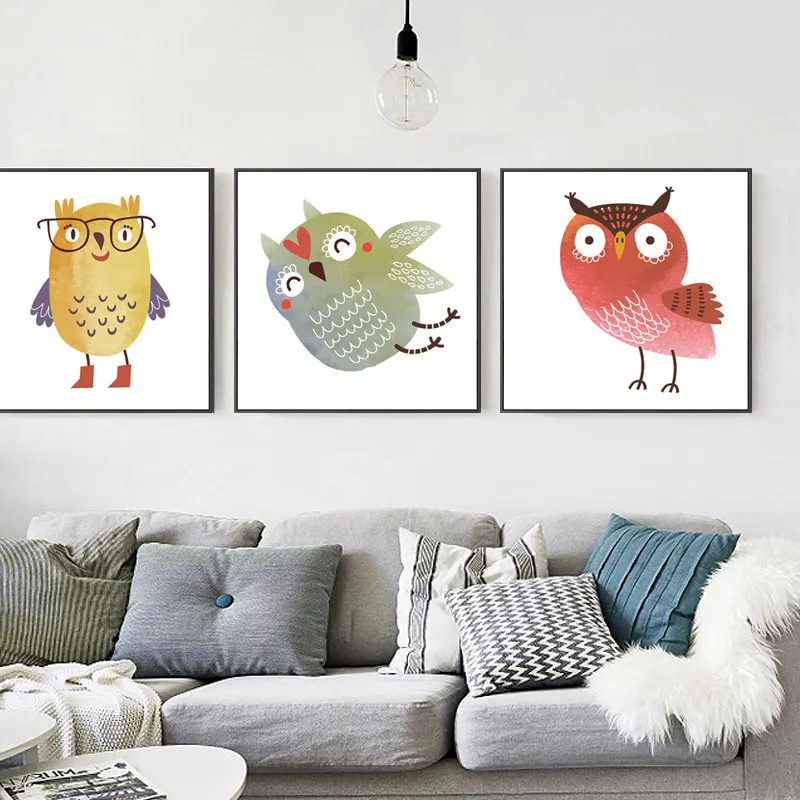 

Animal Canvas Poster Nordic Style Print Scandinavian Wall Art Painting Decoration Pictures Home Decor