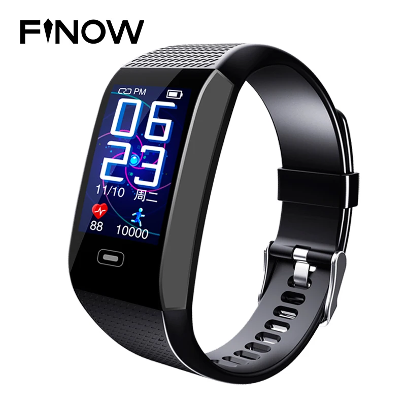 

Finow CK28 Smart Watch Bracelet Blood Pressure Band Fitness Tracker reloj Wristband Heart Rate Wrist Watch For Android& IOS