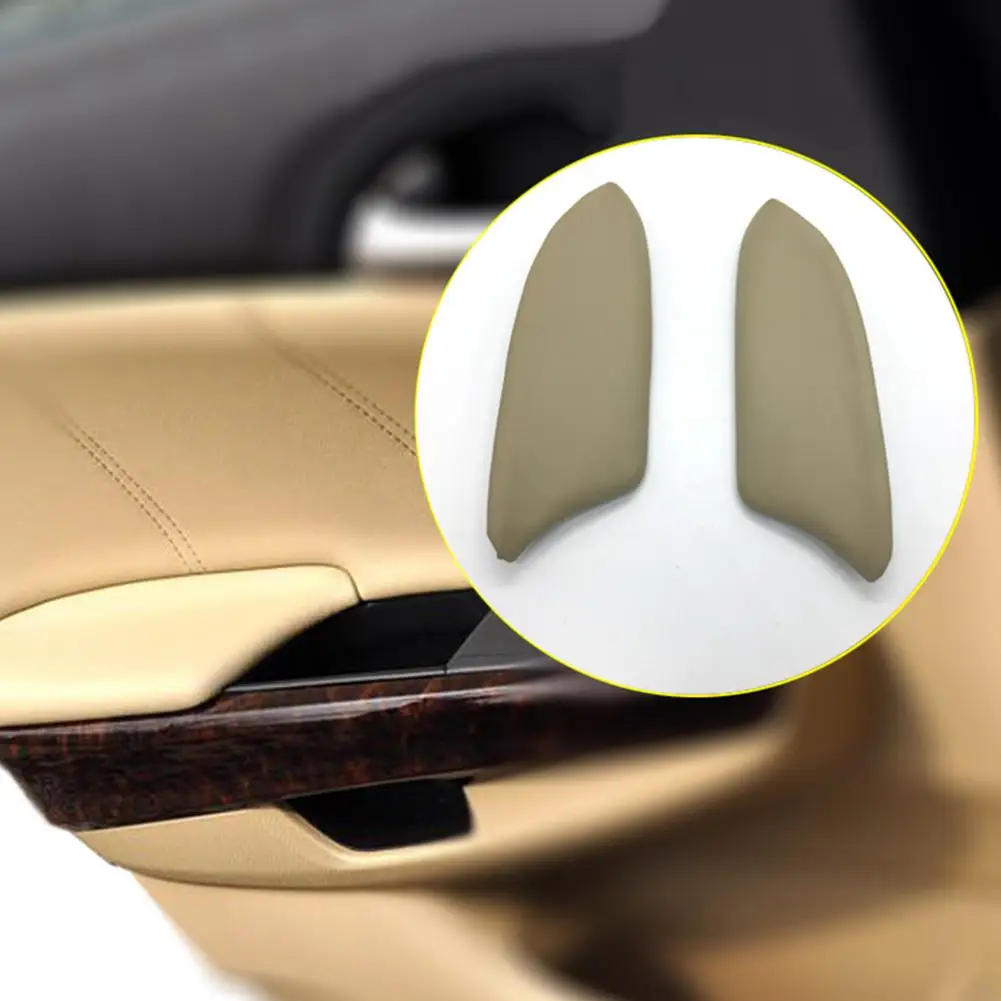 1 Pair Door Panel Armrest Genuine Leather Replacement for Honda Accord