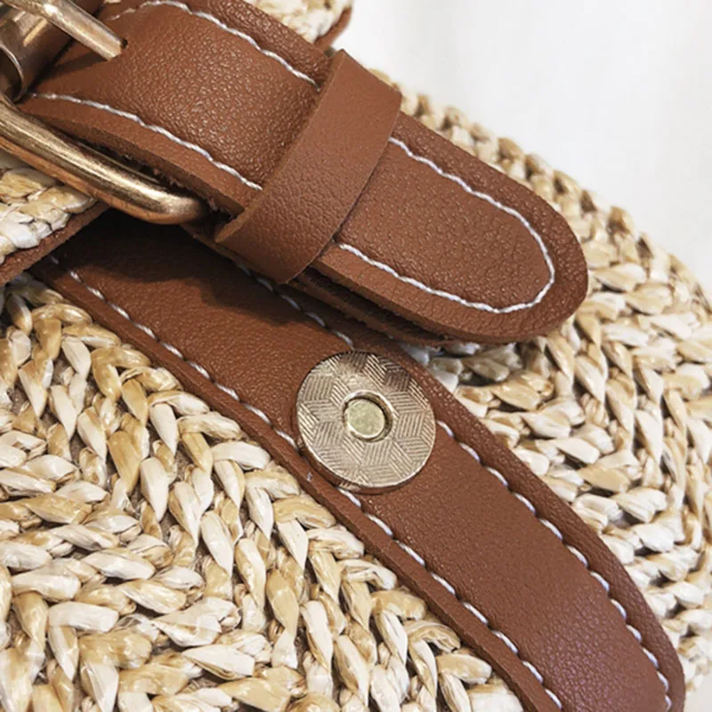 Women Summer Fashion Handbag INS Popular Female Casual Straw Bag Holiday Lady Shoulder Bag Travel Knitted Tote Bolsa SS7219 (12)