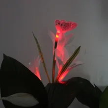 JEYL 2 шт фонари работающие на солнечной энергии с 8 цветком лилии, многоцветный меняющий светодиодный солнечный огни рампы для сада, патио, двора