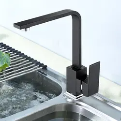 Смеситель для раковины латунь ванная комната одноуровневый легко установить поворотный дизайн прочный выдвижной кухонный кран