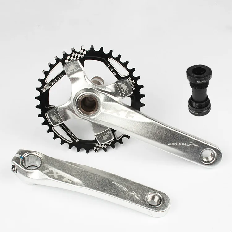 Горный велосипед Интегрированный полый цепной колесо 32 T/34 T/36 T Crank 104BCD MTB велосипедный передняя Звездочка шатун цепь - Цвет: Chainwheel and  BB