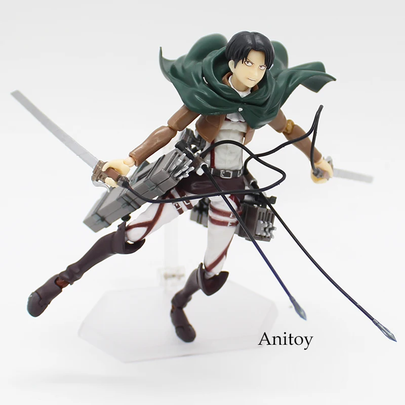 Нападение на Titan Shingeki нет Kyojin Rivaille Figma 213 Штучной Упаковке ПВХ Фигурку Модель Коллекция Игрушек 6 "14 СМ