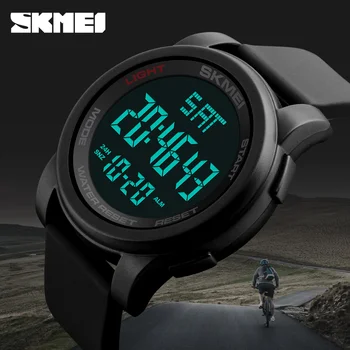 

SKMEI Top Luxury Brand Men's Sports Watches Chrono Countdown Men LED Digital Watches Man Military Wristwatches Relogio Masculino