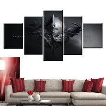 5 Panel LOL League of Legends Riven/Yasuo Game Canvas Printed Painting For Living Wall Art Home Decor HD Picture Artworks Poster riven doggeries