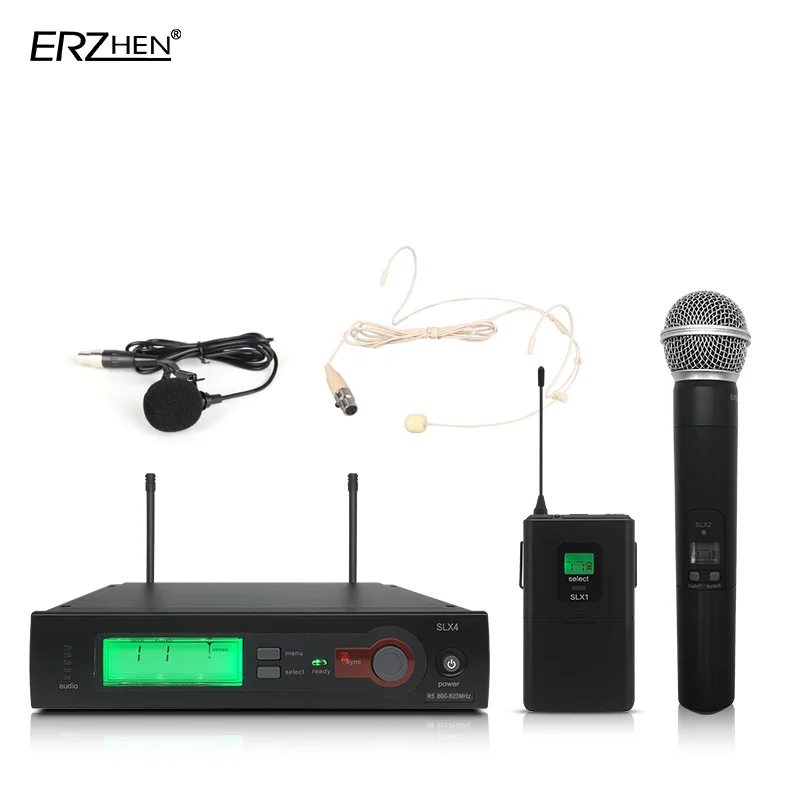 

High-end SLX SLX24 BETA58 / SM58 UHF professional wireless microphone system optional frequency BETA handheld metal