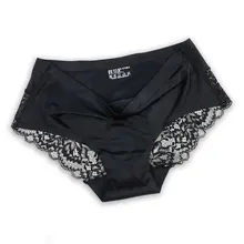 Женские одноцветные бесшовные трусы кружевные трусики пикантные женские трусики с низкой посадкой нейлоновое женское нижнее белье больших размеров мягкие трусики нижнее белье Горячая Распродажа