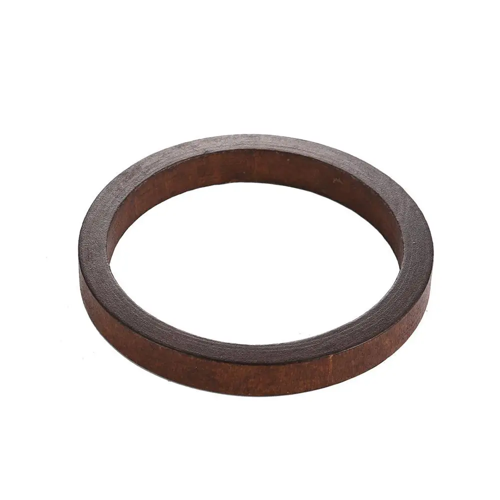 YULUCH Fashion Pop Big Brown Bracelets Jewelry Accessories For Women Lady Party Ethnic African Round Circle Wooden Bangles - Metal Color: Brown