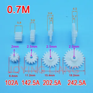 10 шт. 0,7 м 102A 142.5A 202.5A 242.5A Шестерня Мотор Запчасти принимаются в розницу и оптом - изображение