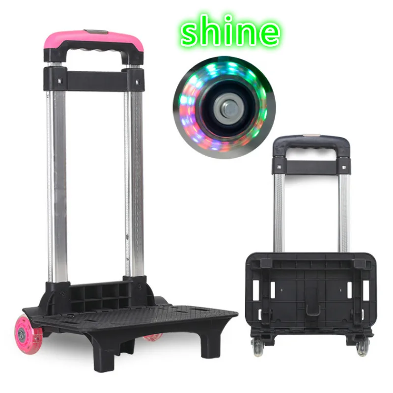 

Aluminum alloy Folding Pulling Rod Bracket Rolling Cart Trolley School Bags Parts Kids school Trolley Accessories For Boys Girls