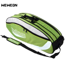5-8 шт водонепроницаемая сумка для бадминтона полиэфирная теннисная Наплечная Сумка Большие сумки для ракетки для бадминтона теннисный рюкзак с карманом для обуви