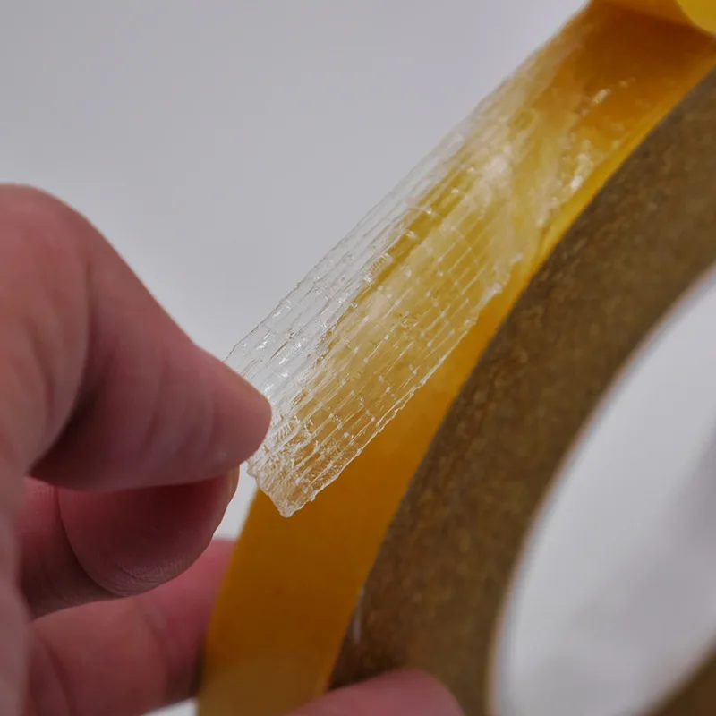 1 Roll 20M Double sided tape high viscosity grid fiber transparent transparent double sided tape Double-sided fiber tape