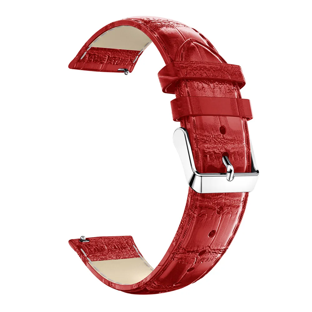 Hero Iand для huawei watch GT ремешок кожаный ремешок спортивные Смарт часы браслет 22 мм группа часы 2 pro/honor magic ремни ремень - Цвет: Red