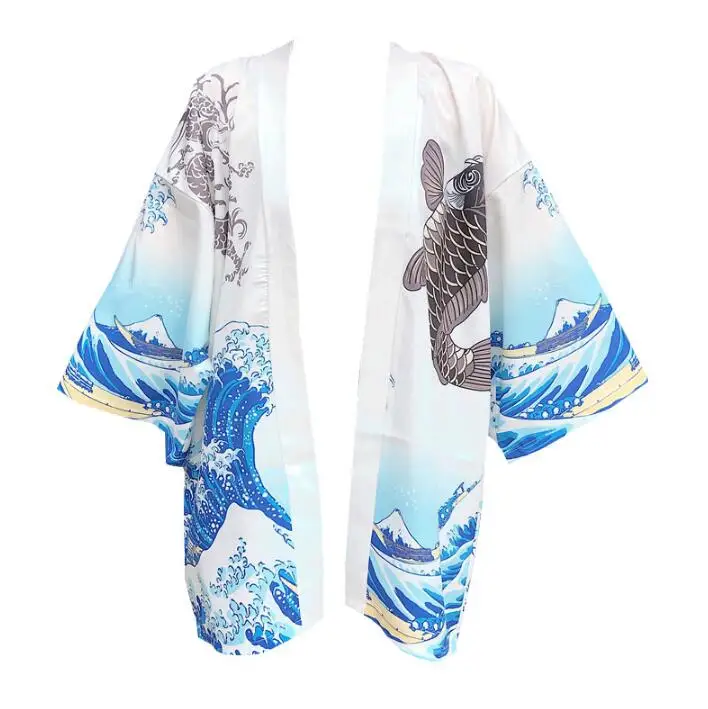 Japanese Kimono Couples Cardigan Woman Summer Cardigan Kimono Yukata Woman Thin Loose Sweet Outer Garment