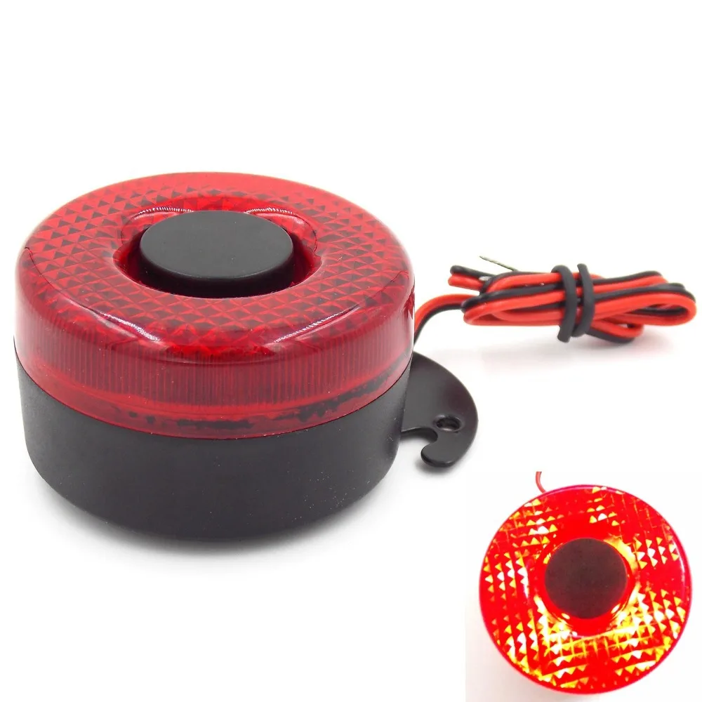 12V Car Beep&Light Reverse Alarm Beep Warning With Flashing Red Light