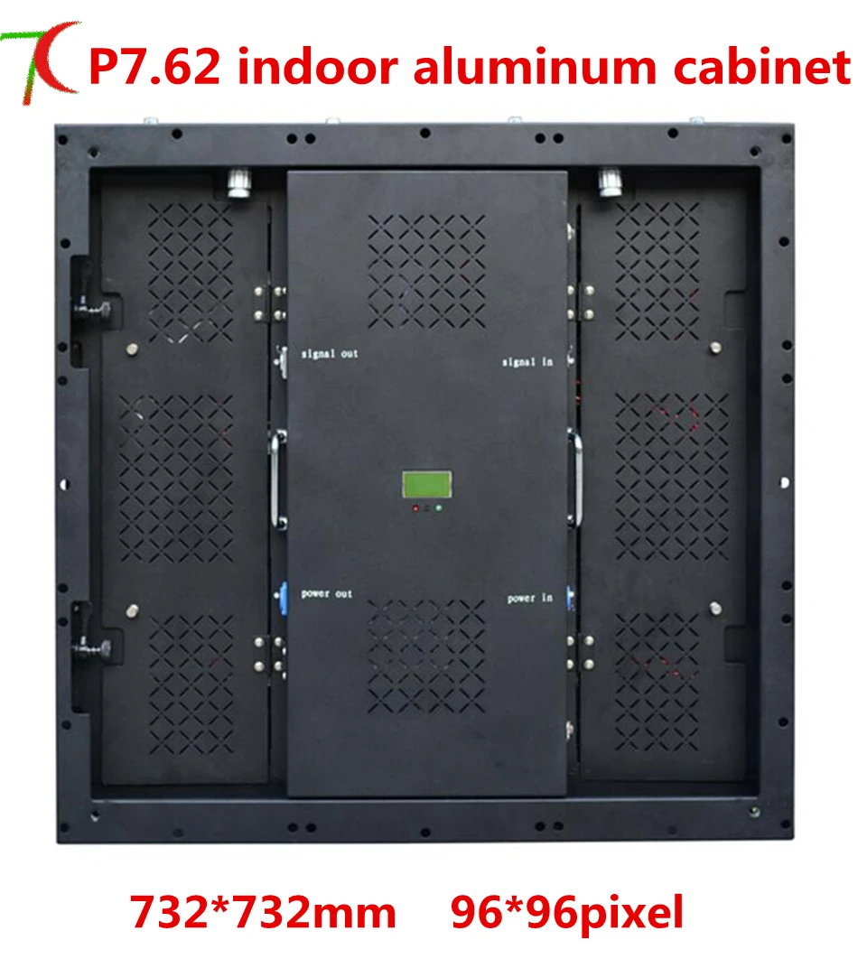 

732*732mm 8scan P7.62 aluminium cabinet led display