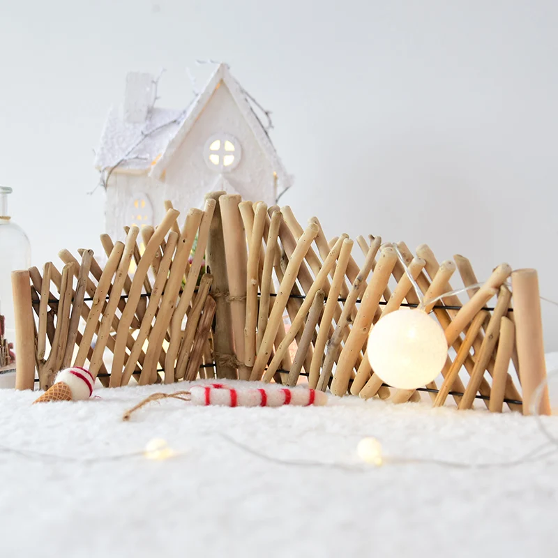NUCHI Рождественская елка деревянный забор DIY Xmas Decora орнамент защитный для