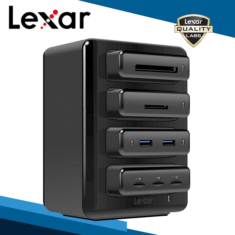 Lexar Professional Workflow Line двухпортовый концентратор трехслотный Micro SDHC SDXC устройство для
