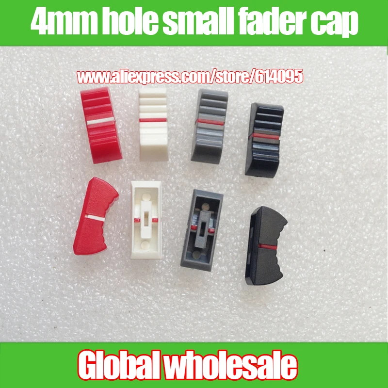 

4pcs small straight slide potentiometer fader cap / micro small mixer fader knob caps / audio volume switch adjustment button