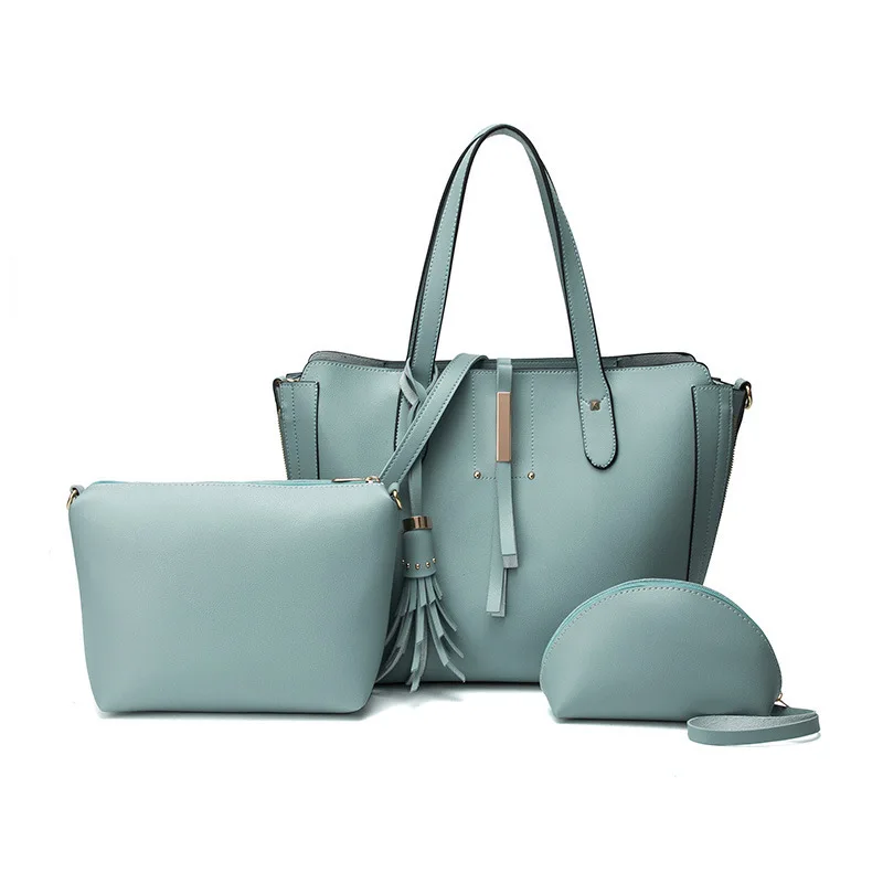 

Fashion Brand Women Bag Pu Bags Handbags High Capacity Shoulder Bag Female Casual Tote Women Messenger Bag Set