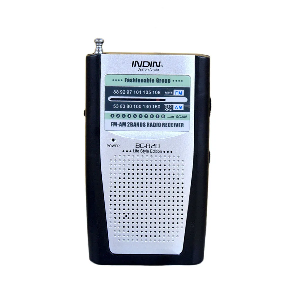 

Mini Portable AM / FM Receiver Pocket Antenna Radio Built in Speaker oct.26 Portable Audio
