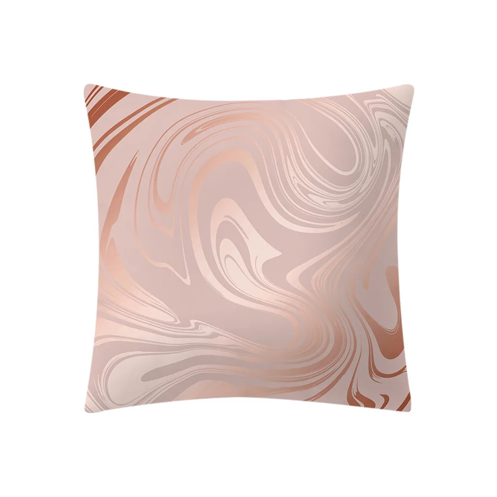 Quneed 45*45 см декоративная наволочка розовое золото, розовый стильная простота квадратная наволочка для дома подушки Чехлы для дивана