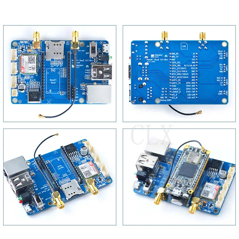 Nanopi Duo2 Расширенная плата IoT Интернет вещей GSM/GPRS+ WiFi двойная антенна