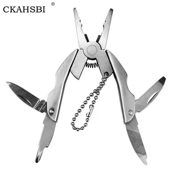 

CKAHSBI Mini Multitool Folding Alicates Multi-Outdoor Tools Travel Multipacks Pocket Knife Keychain Screwdrivers Herramienta