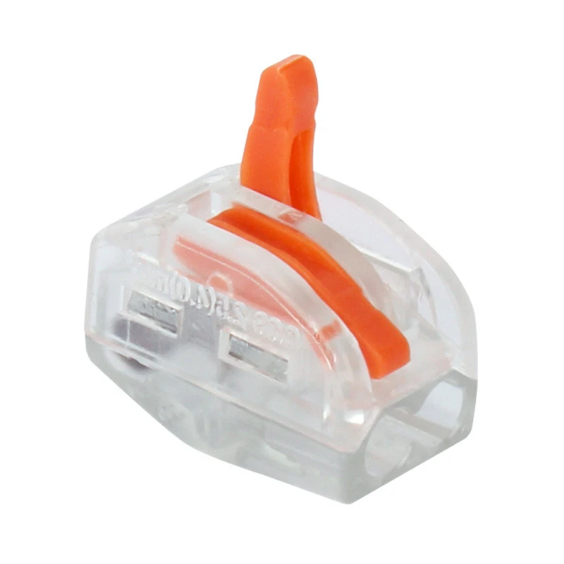 

30/50/100PCS 222-412(PCT212) Universal Compact Wire Wiring Connector 2 pin Conductor Terminal Block With Lever 0.08-2.5mm2